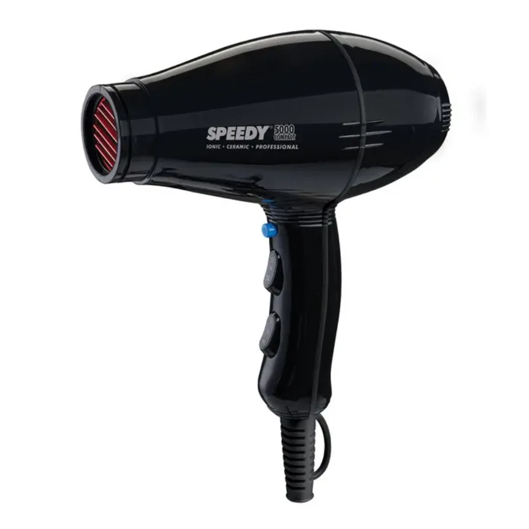 SPEEDY 5000 Professional Compact Hairdryer - Black - Hair Dryer/Blow Dry