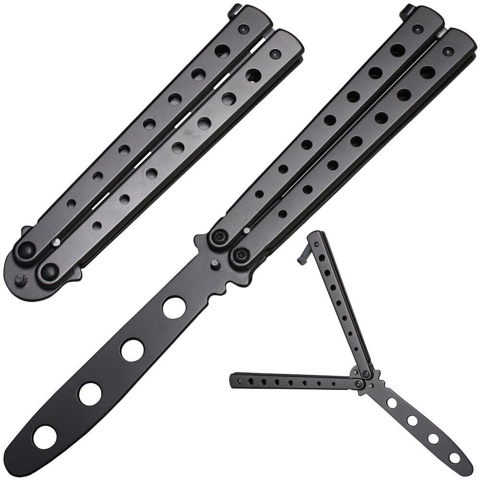1-2 BUTTERFLY TRAININGSMESSER ÜBUNGSMESSER TRAINING MESSER BALISONG TRAINER