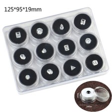 Loose Diamond Plastic Capsule Storage Box Jewelry Gem Beads Display Black Holder