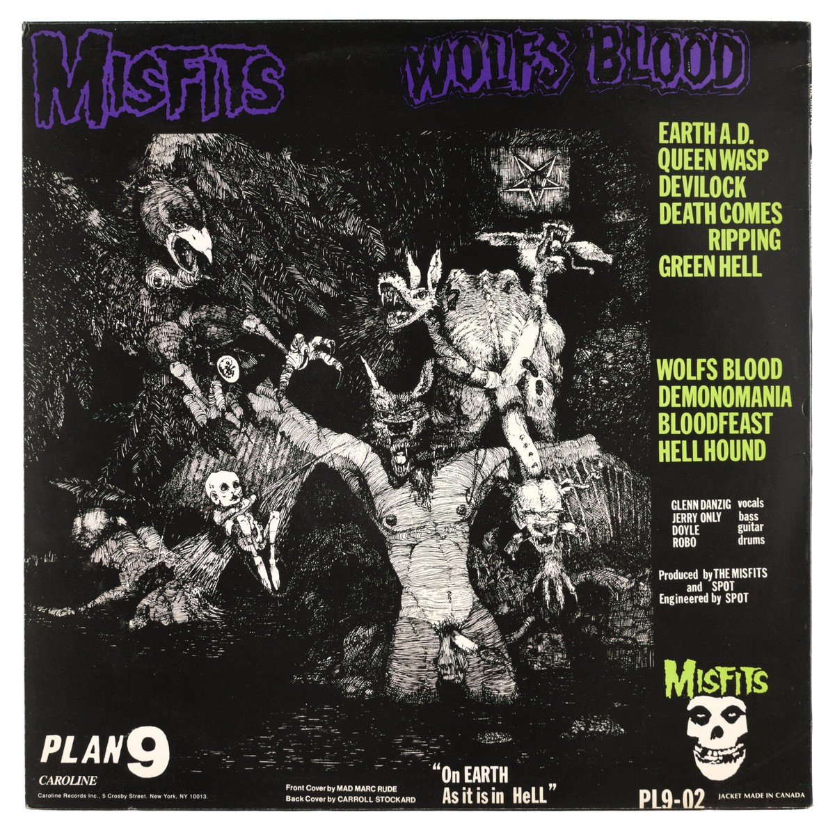 MISFITS - Earth A.D. / Wolfs Blood - 1989 US LP | eBay UK