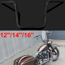 10"/12"/14"/16" 1.25" Ape Hanger Fat Handlebar Bars For Harley Softail Sportster