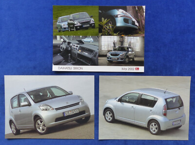 D18) Daihatsu Sirion - 3x Original Pressefotos press photos 2002 2004