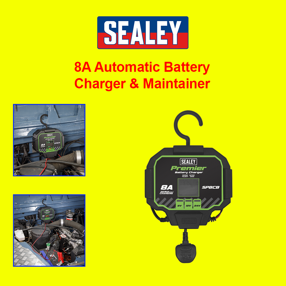Sealey SPBC8 8A Automatic Battery Charger & Maintainer
