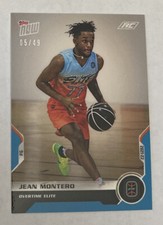 2021 Topps NOW Overtime Elite #24 JEAN MONTERO RC Blue Parallel 05/49