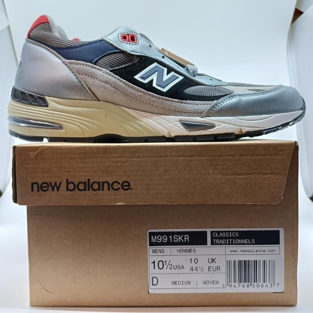 New Balance 991 M991SKR Made In England Silver/Black/Navy New Balance 991 M991SKR Made In England Silver/Black/Navy