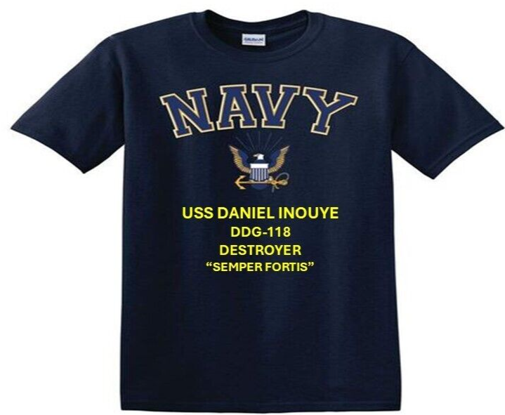 USS DANIEL INOUYE DDG-118* NAVY OFFICIALLY LICENSED