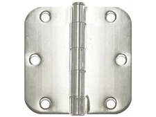 Polished Chrome 3.5" X 3.5"  w 5/8 Radius Door Hinge interior free shipping