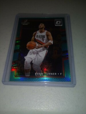 2017-18 Donruss Optic EVAN TURNER AQUA #D 9/25