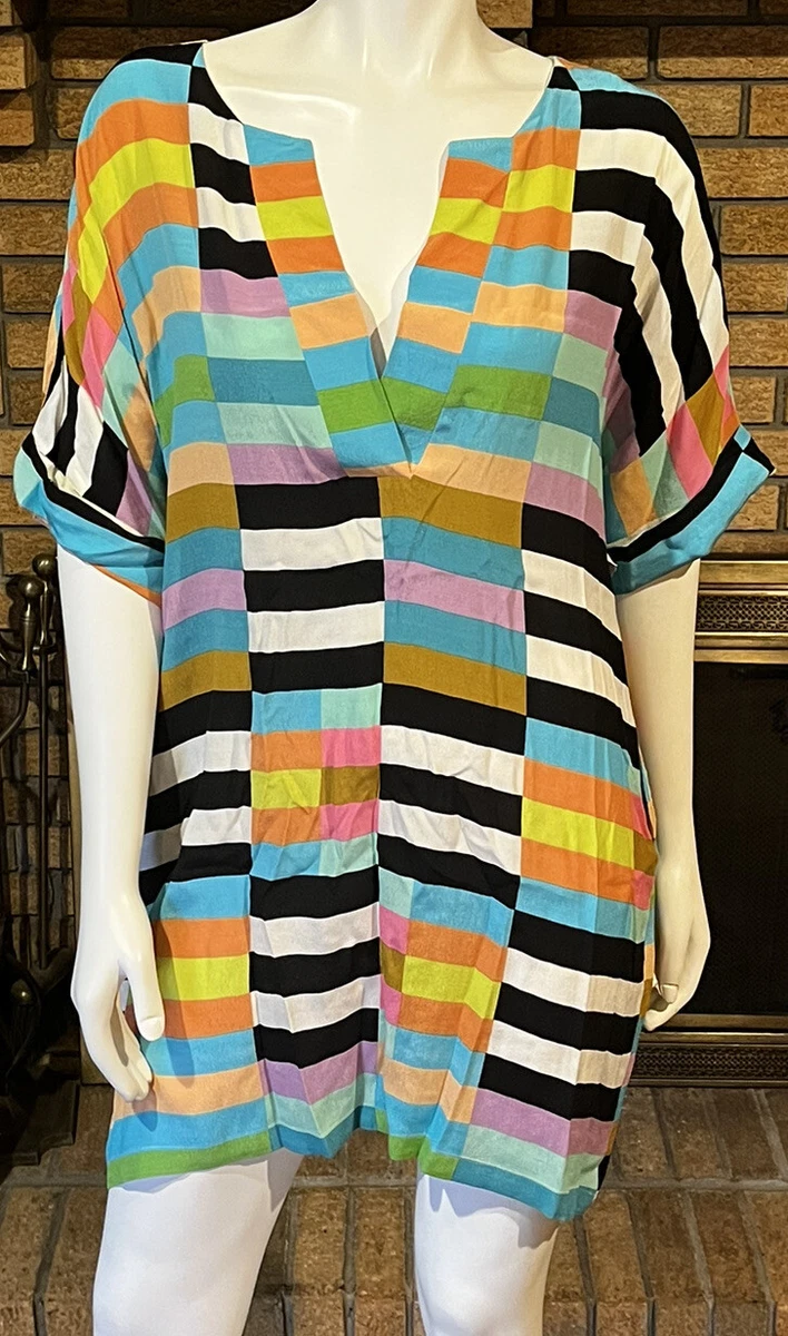 Mara hoffman top colorblock dress