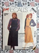 McCall's Sewing Pattern 2650 Misses' Jumper & Blouse Size 8-12 FF UNCUT