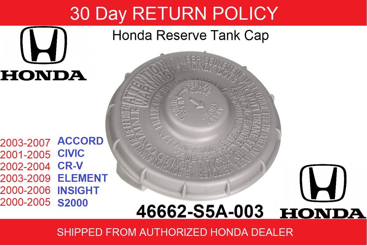 TOKAI VX65 コイルタップ搭載 ジャパンビンテージ Genuine OEM Honda Brake Master Cylinder Cap 46662-S5A-003 | eBay