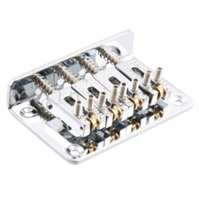 4-String Cigar Box Guitar Roller Saddle Tailpiece Bridge Silver