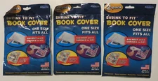 New Shrink To Fit (Lot of 3) Book Cover Packages, 6 Covers Total, It's Academic