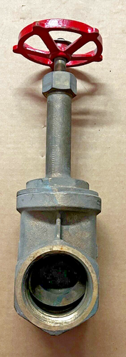 Milwaukee 2-1/2" Brass Gate Valve Fig 1182 300 SWP 1000 WOG Threaded USA made - Picture 6 of 6