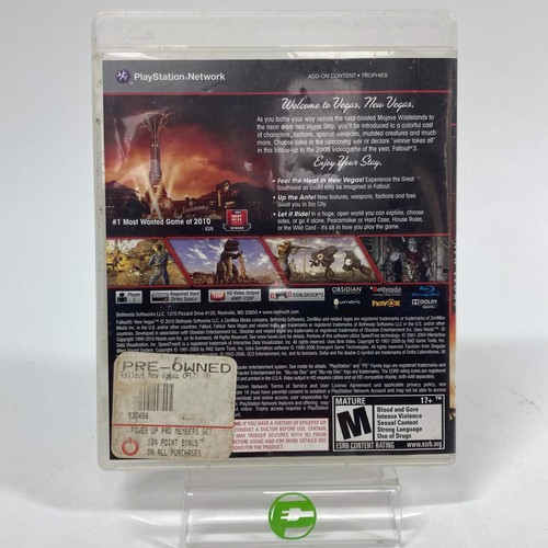 Fallout New Vegas (Sony PlayStation 3 PS3, 2010) - Bild 2 von 3