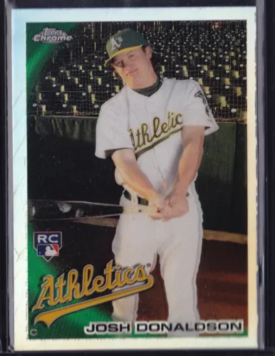 2010 TOPPS CHROME REFRACTOR RC JOSH DONALDSON #191 A'S BLUE JAYS BRAVES MVP