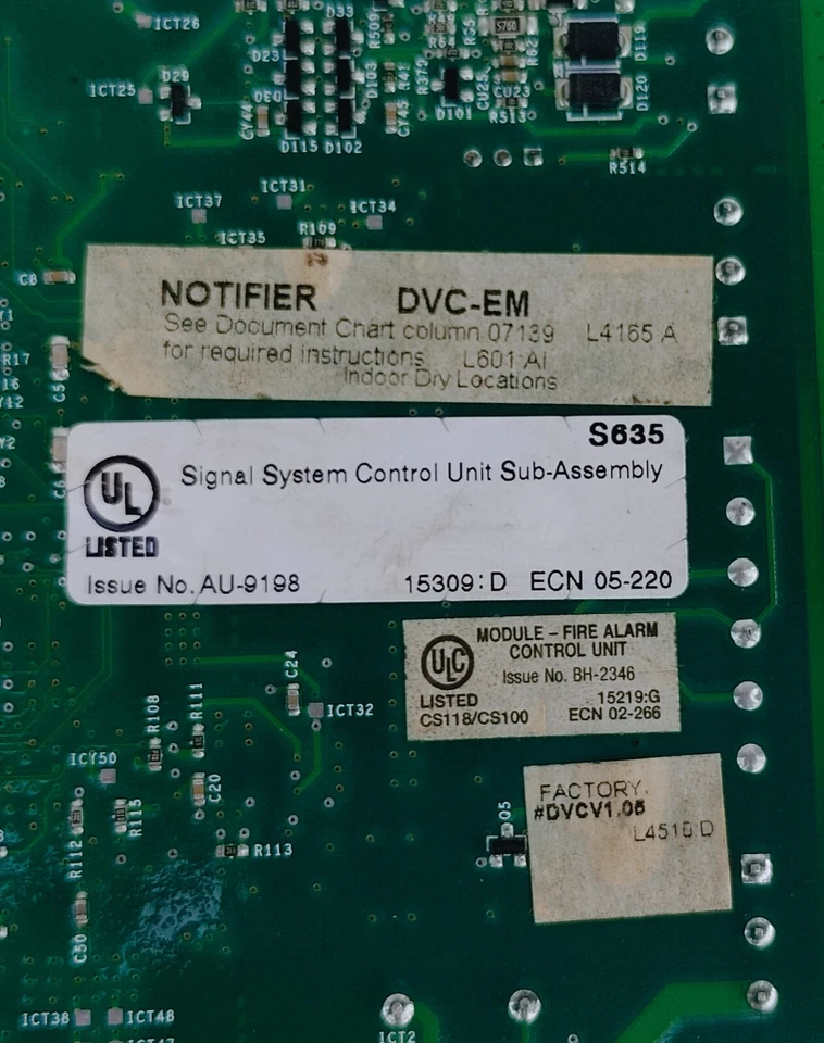 NOTIFIER DVC-EM Fire Alarm Signal system Control Unit Assembly/DVC-KD Keypad - Image 4 of 4