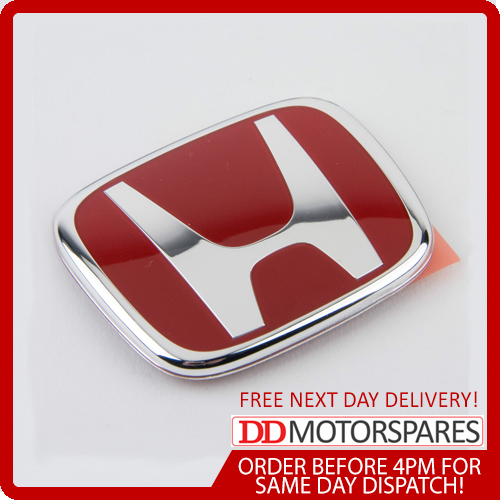 GENUINE HONDA CIVIC ACCORD FRONT RED GRILLE BADGE EMBLEM TYPE R EP2 EP3