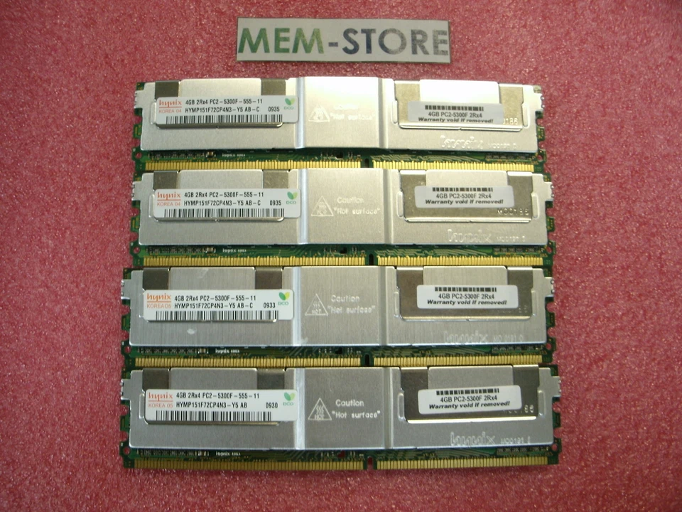 46C7423 32GB (8x4GB) PC2-5300L FBDIMM Memory IBM x3400 7975 7976, x3550 7979 - Image 2 of 2