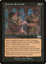 MTG - Diabolic Servitude - Urza's Saga - X1 - (LP) -