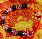 2Rudraksha Crystal Beads Bracelet Spiritual Health Wealth Navratri Fashion India