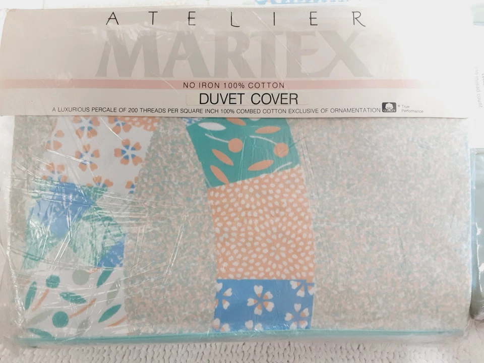 Juego de cama de colección Martex de 8 edredones queen 2 ajustables 1 sábana plana 4 fundas de almohada NUEVO Foto 2 de 4