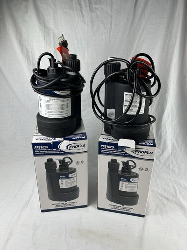 PROFLO PF91025 1/5 Hp Thermoplastic Submersible Utility Pump Read