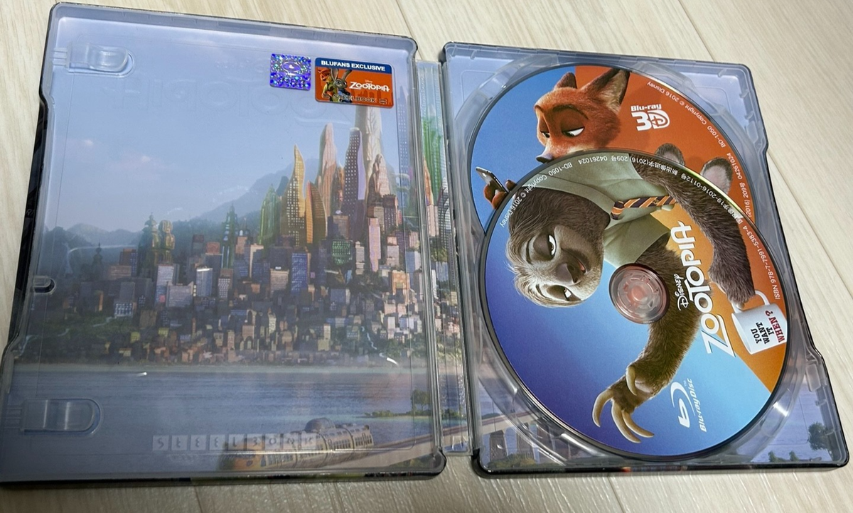 Zootopia | Blufans Steelbook Blu-ray Double LENTICULAR Full Slip