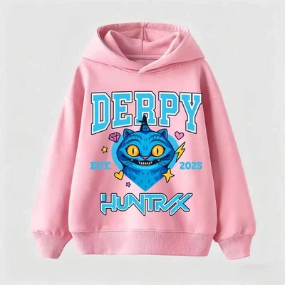 LACEY'S CRYPT KPop Demon Hunter Hoodie Saja Boys Derpy Tiger Cartoon Girls Boy Hooded Sweatshi