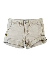 Lucky Brand Girls Beige Khaki Denim Jean Shorts Size 4 Kids/Youth
