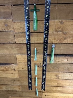Trolling Bird Teaser 6 Piece Daisy Chain Chaser Fully Rigged Bluefin Tuna Mahi