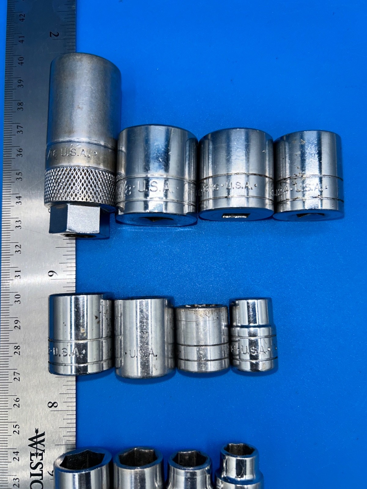 S-K Tools Socket Set 3/8” Drive Mixed Set 15 Pieces 6 Pt 12 Pt USA T-5-10