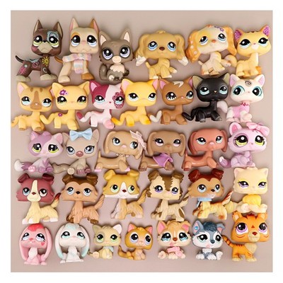 Random Cute Mini Pet Shop Little Pets 5pcs Random and 7pcs lps Accessories 