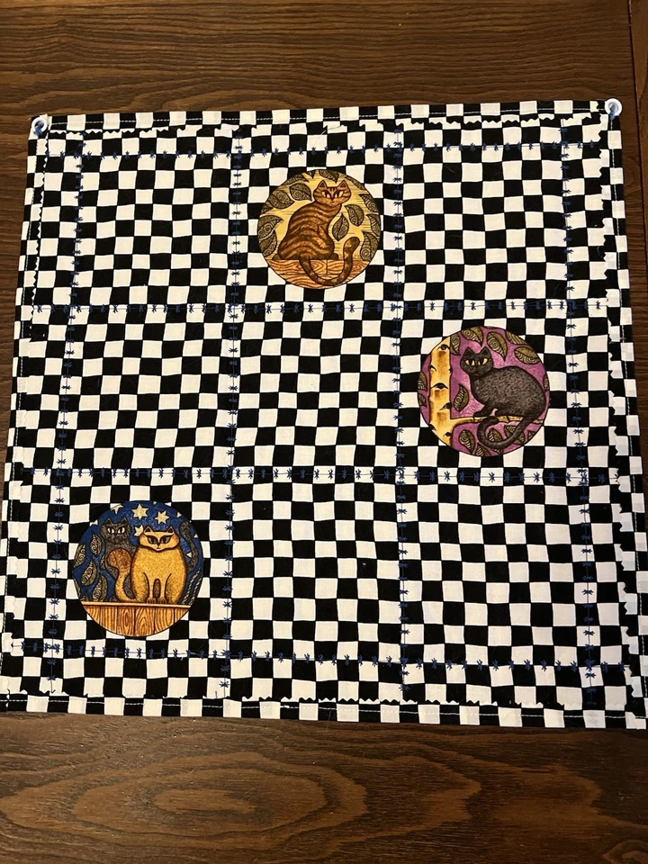 "Panel de arte popular para colgar en la pared gatos de Dan Morris tesoros atemporales 16x16""" Foto 3 de 4