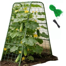 Cucumber Trellis for Raised Bed U Shape Garden Arch Metal Support for Climbing