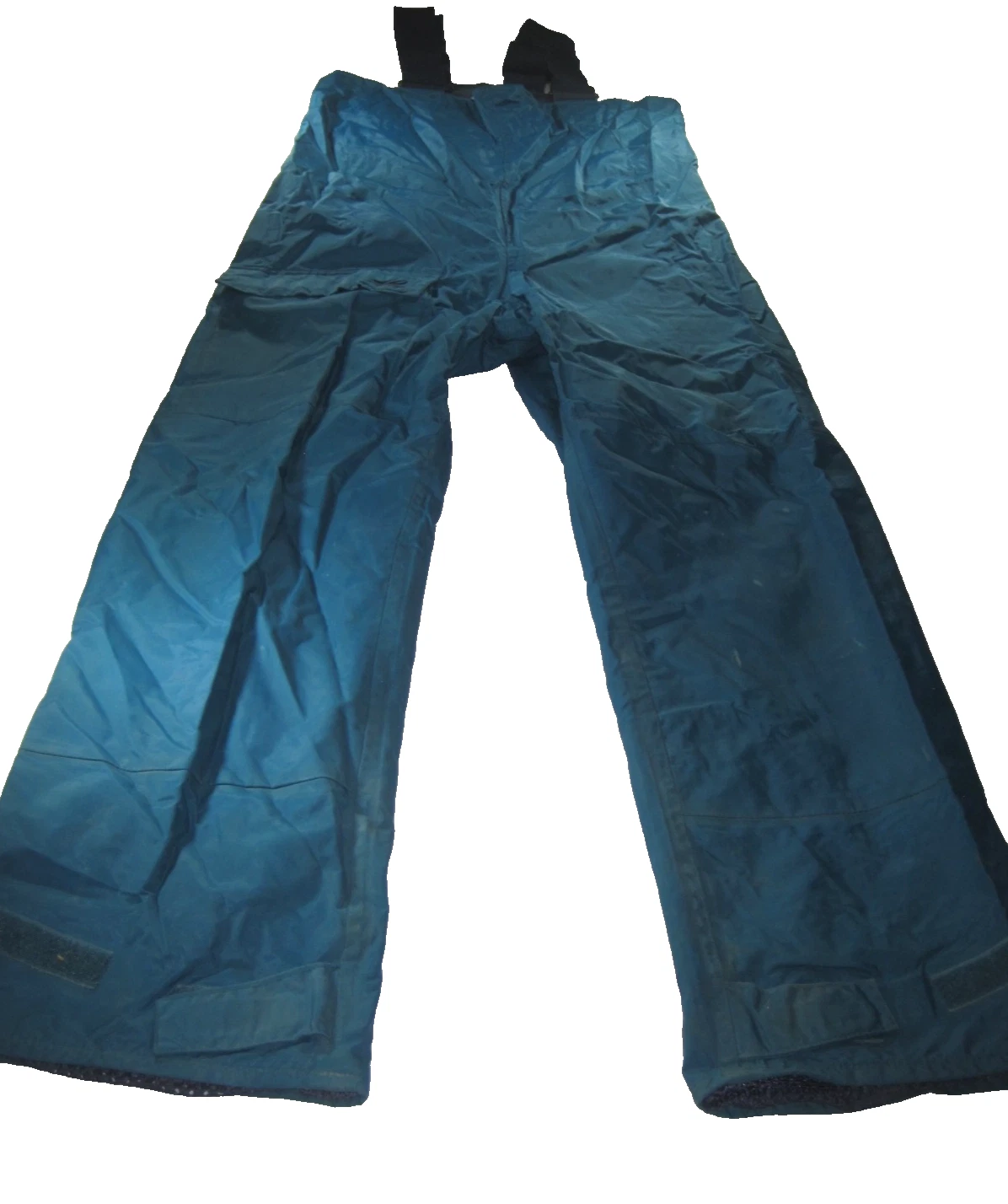WATERPROOF Bib Overalls Pants Fishing Rain Work Pro Rainer Sz Small Turquoise