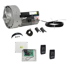 Kit complet motorisation des rideaux métalliques 230V INDEM ROLL 140 kg + 2 TX
