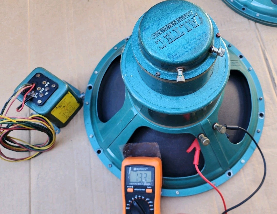 1 Vintage ALTEC  604C Duplex Speaker With N-1600A Crossover 