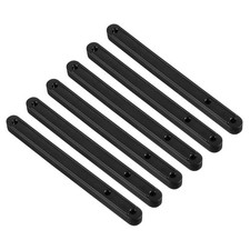 6Pcs Drawer Slides 180mm Plastic Drawer Rails Grooved Guide Rails Black