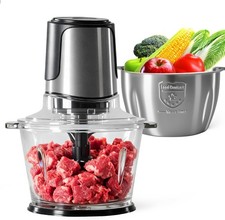 Home Electric Food Processor 450W Meat Grinder Vegetable Chopper with 2 Bowels