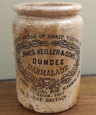 Antique James Keiller Sons Dundee Marmelade Crock London 1862