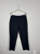 Lululemon On the Move Pants Women Size 8 Black Tailored Ankle Athleisure Stretch