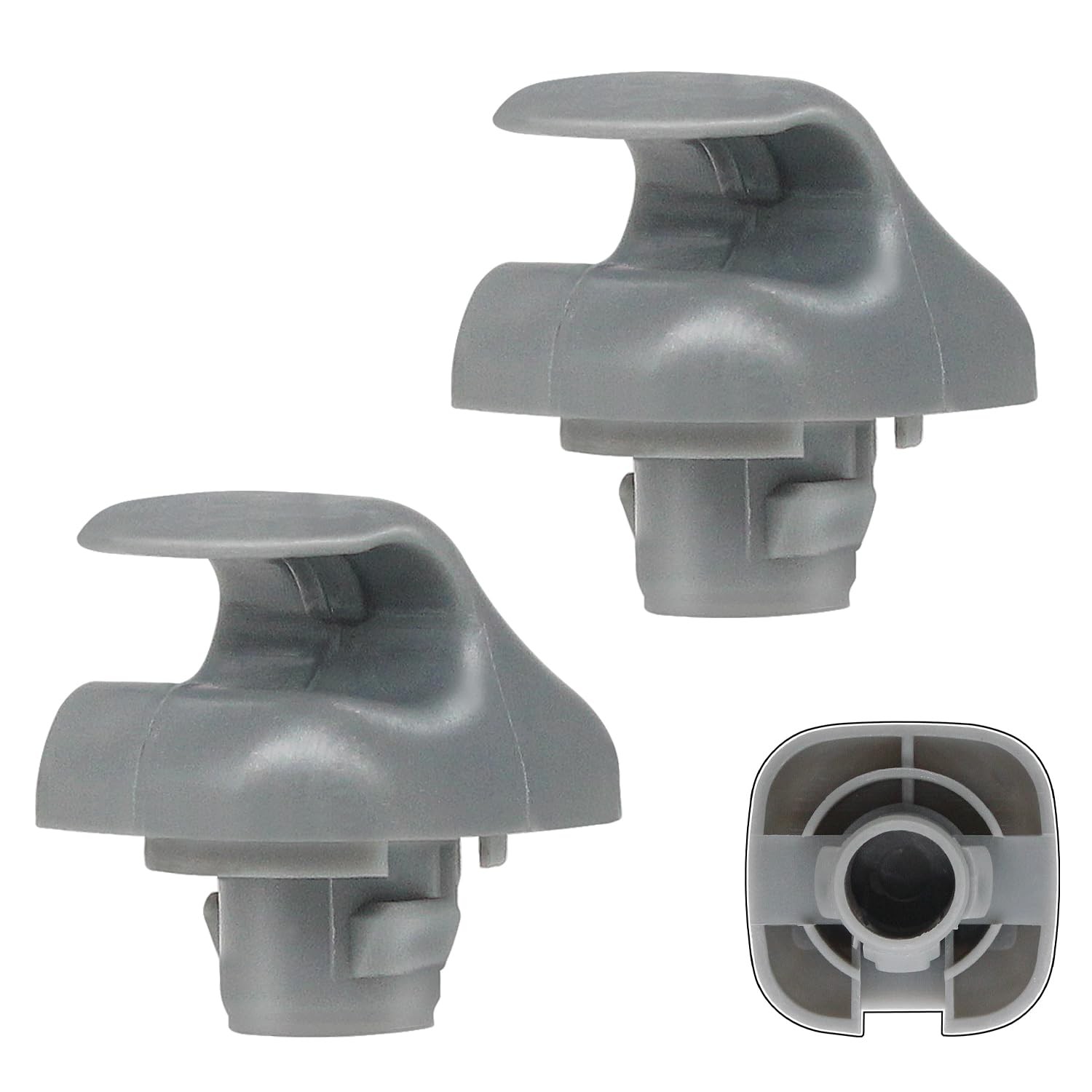 Amavoler 2 PCS Gray Interior Sun Visor Clips Sunvisor Clip Replacement Fit fo...