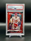2024 Patrick Mahomes Panini Prizm #138 Red Sparkle Color Match Chiefs PSA 9