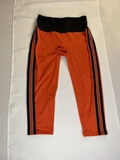Large Ruby Ribbon Fitness Poly Span Orange With Black Stripes On The Sides