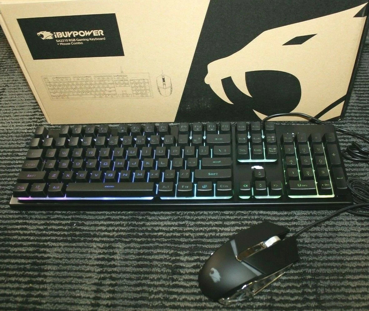 Genuine IBUYPOWER SA2210 RGB Gaming Keyboard and Mouse Combo **NEW ...
