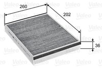 Valeo 715757 Innenraumfilter Aktivkohle FüR Volvo V40 C-MAX II Focus III Grand