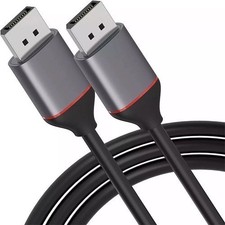 Displayport to Display Port Cable DP Male to Male Cord 4K HD Latches 6.6ft/10ft