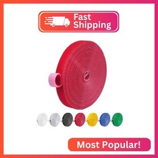 IFNOW 32FT Reusable Fastening Tape Cable Ties Double-Sided Hook-and-Loop Cable M