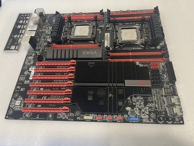 EVGA SR-X 270-SE-W888-KR Dual Xeon DDR3 W/CPU Intel Xeon E5-2620, IOS Shield